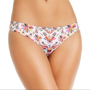 Verdelimon Womens Tunas Printed Low-Rise Swim Bottom size L